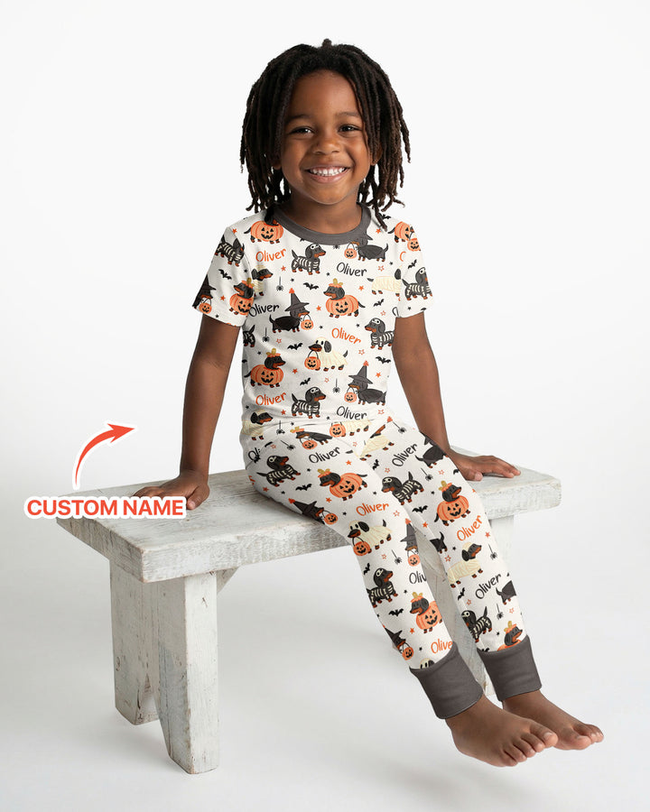 CUSTOM Template Bamboo Two Piece Short Sleeve Pyjamas Set