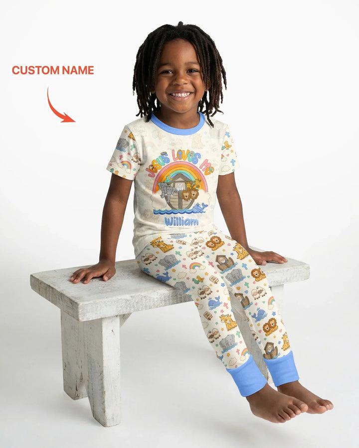 CUSTOM Template Bamboo Two Piece Short Sleeve Pyjamas Set