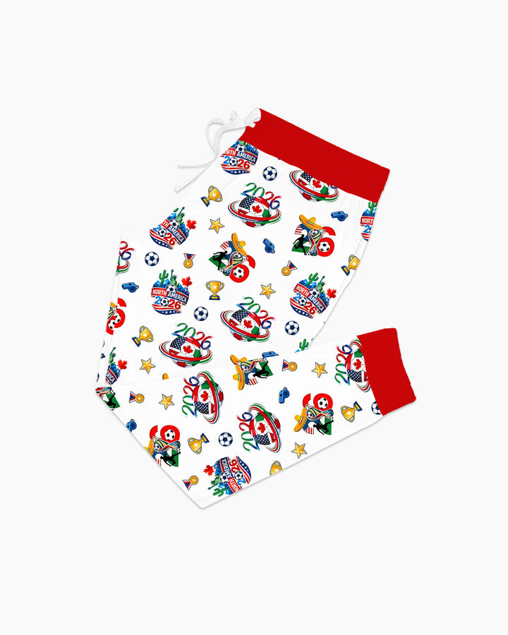 World Soccer North America 2026 Family Matching Bamboo Women Pajama Set