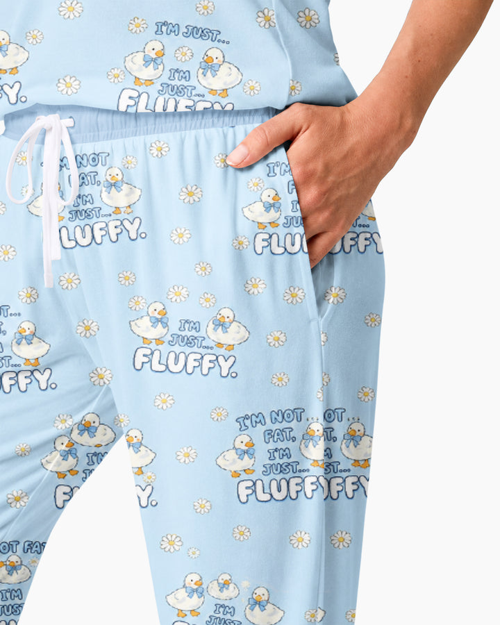 Not Fat Just Fluffy Bamboo Women Pajama Set