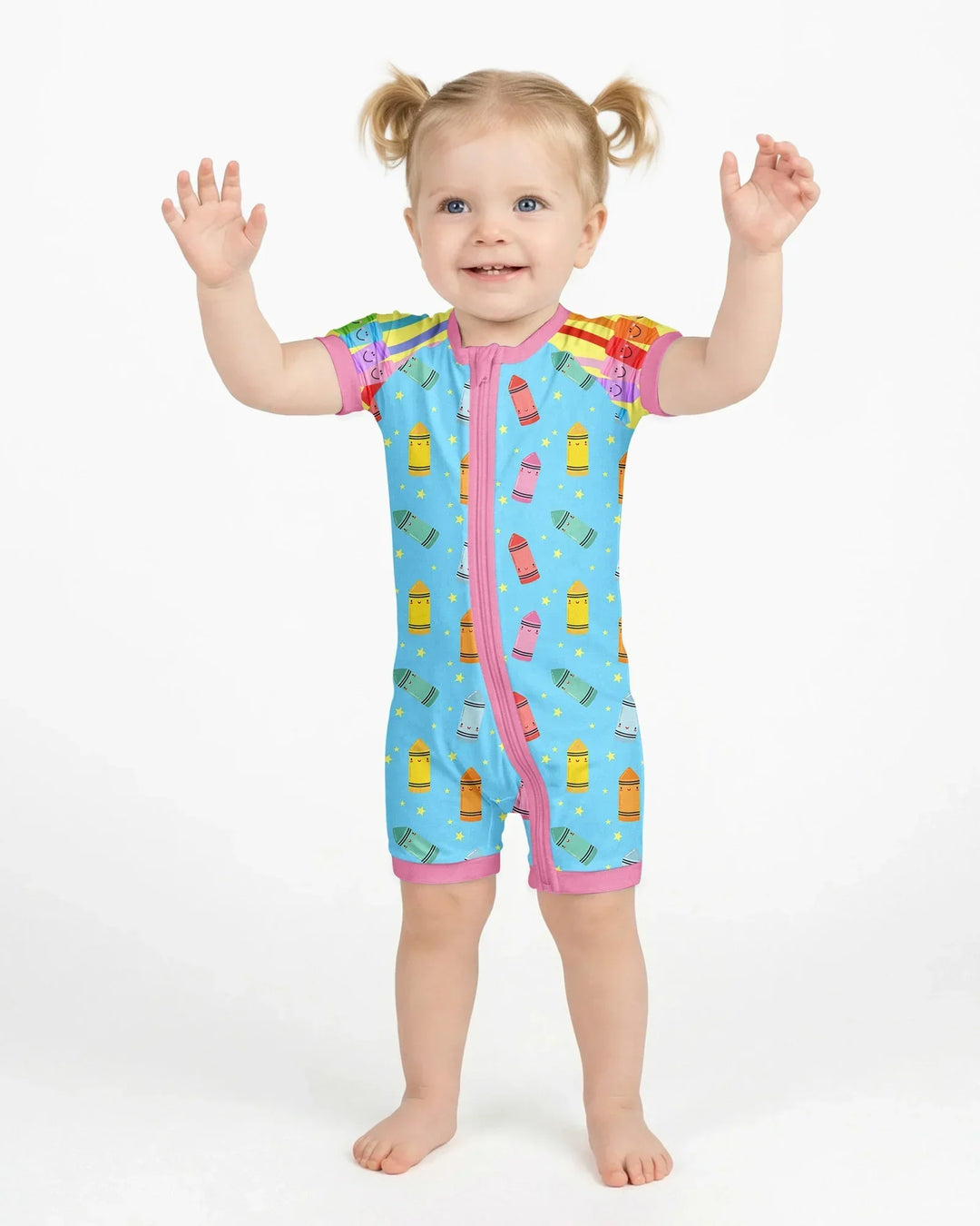 Happy Crayon Friends Bamboo Shorty Zippy
