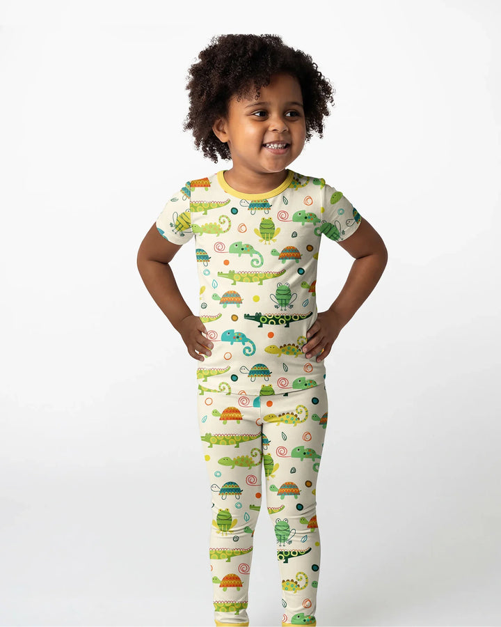 Swamp Buddies Bamboo Two Piece Short Sleeve Pajama Set