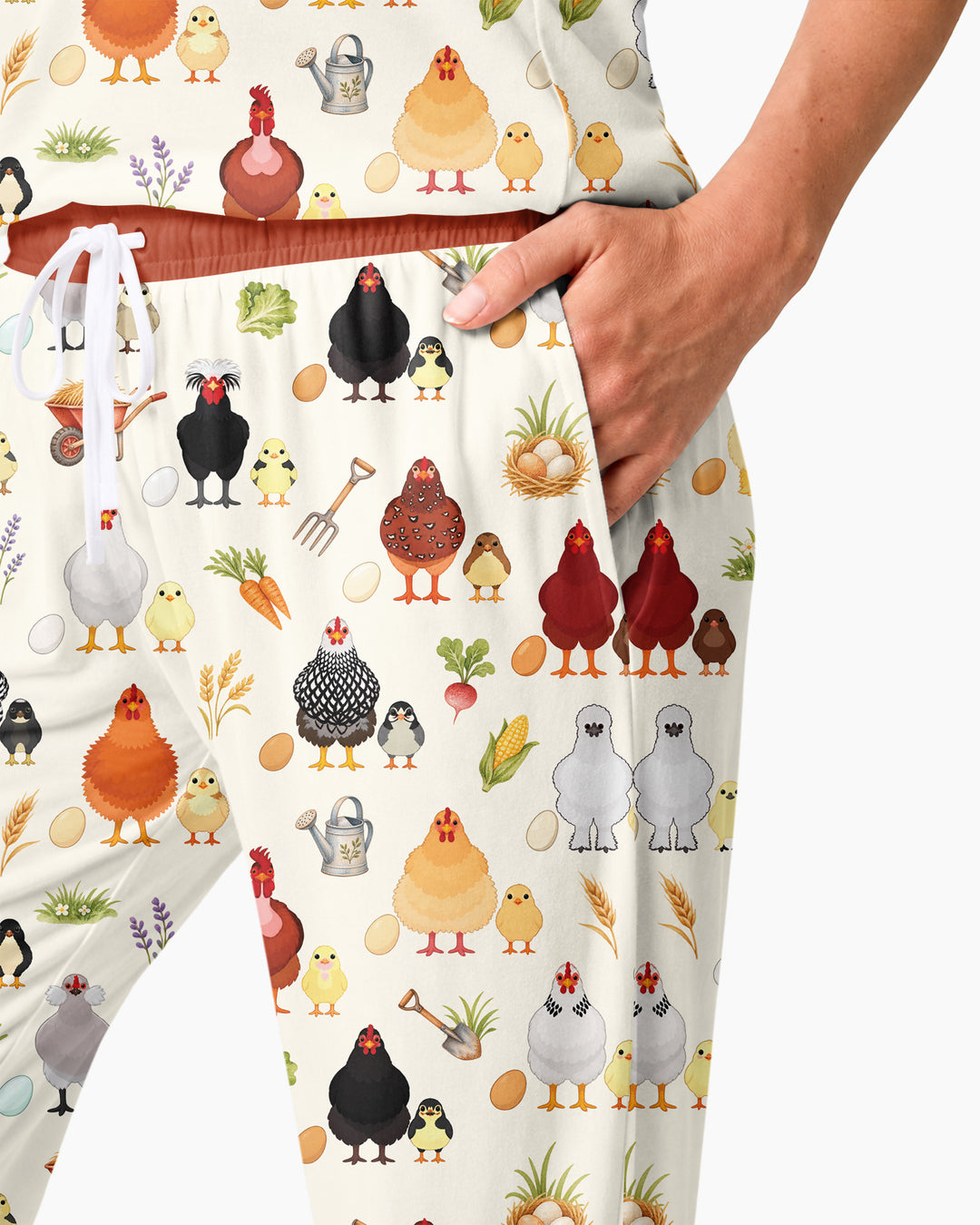 Chicks & Eggs Bamboo Women Pajama Set