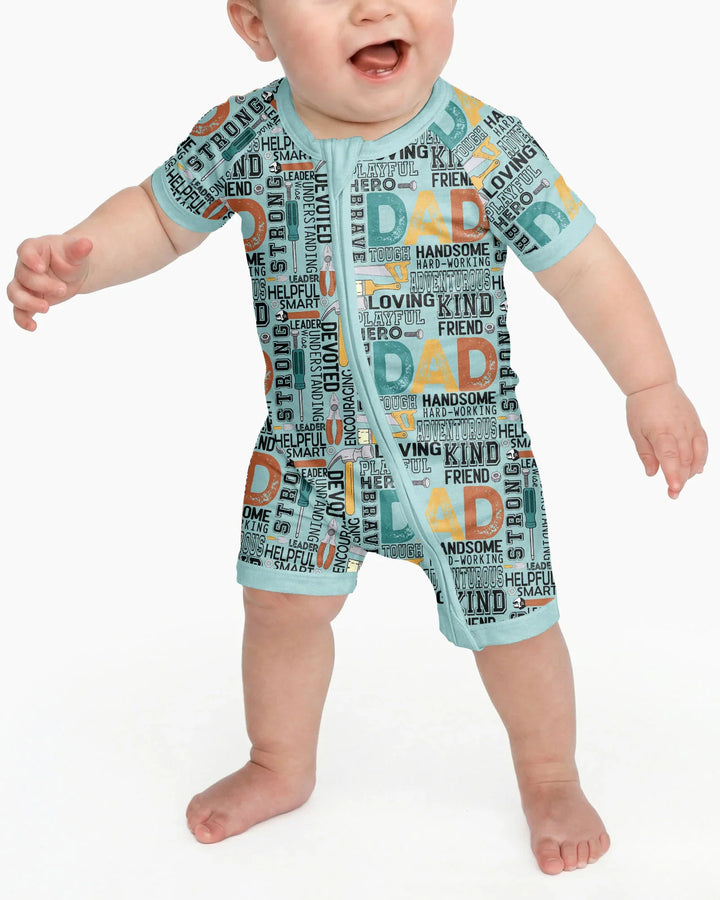 Dad Word Collage Bamboo Convertible Zippy