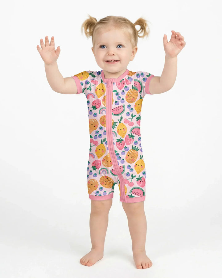 Fruitie Cuties Family Matching Bamboo Shorty Zippy