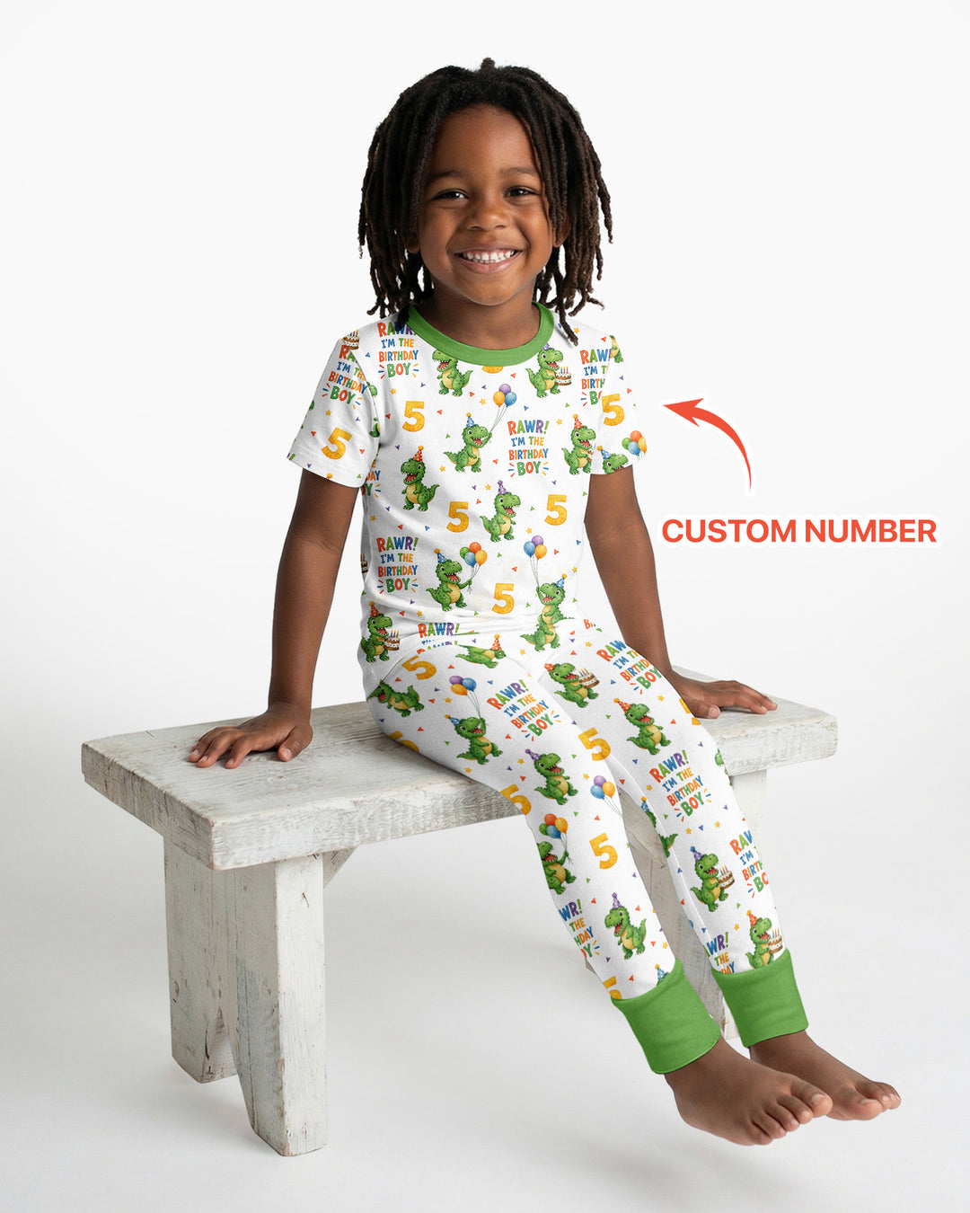 CUSTOM Template Bamboo Two Piece Short Sleeve Pyjamas Set