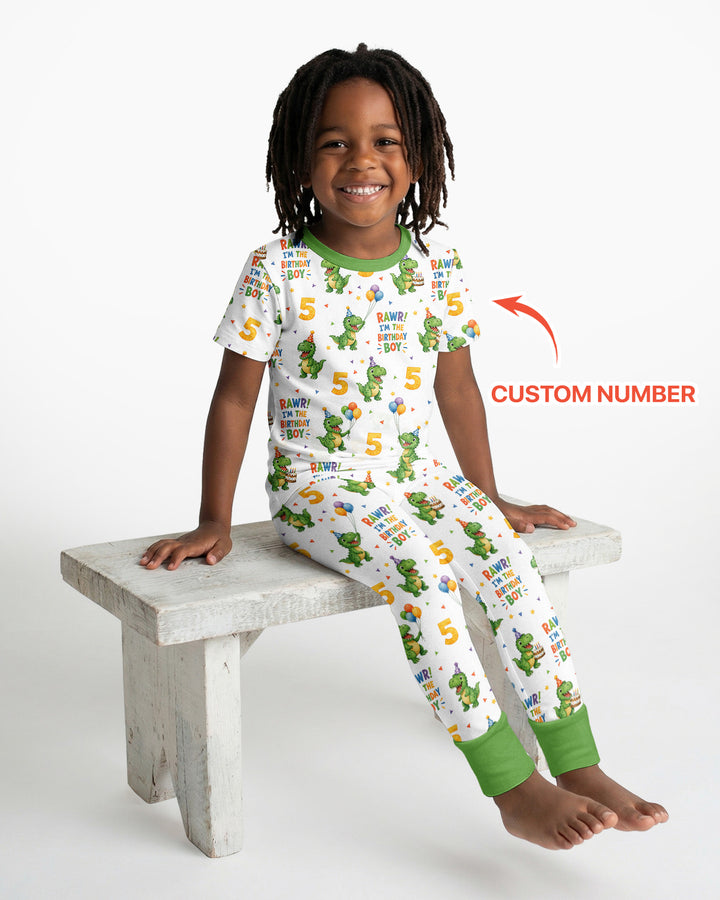 CUSTOM Template Bamboo Two Piece Short Sleeve Pyjamas Set