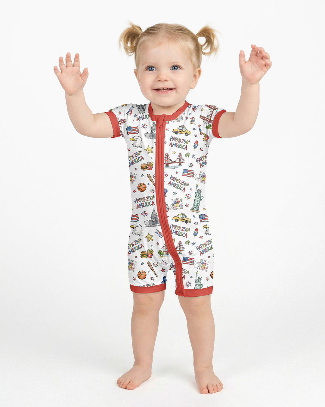 America 250 Celebration Bamboo Shorty Zippy