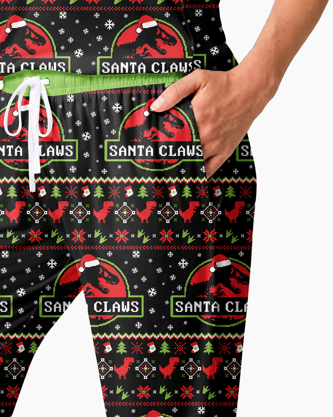 Santa Claws Christmas Bamboo Women Pajama Set