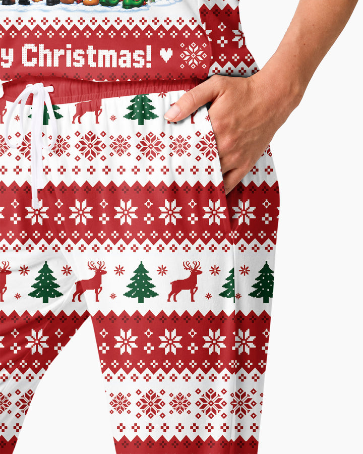 We Wish You Nothing Butt A Merry Christmas Bamboo Women Pajama Set