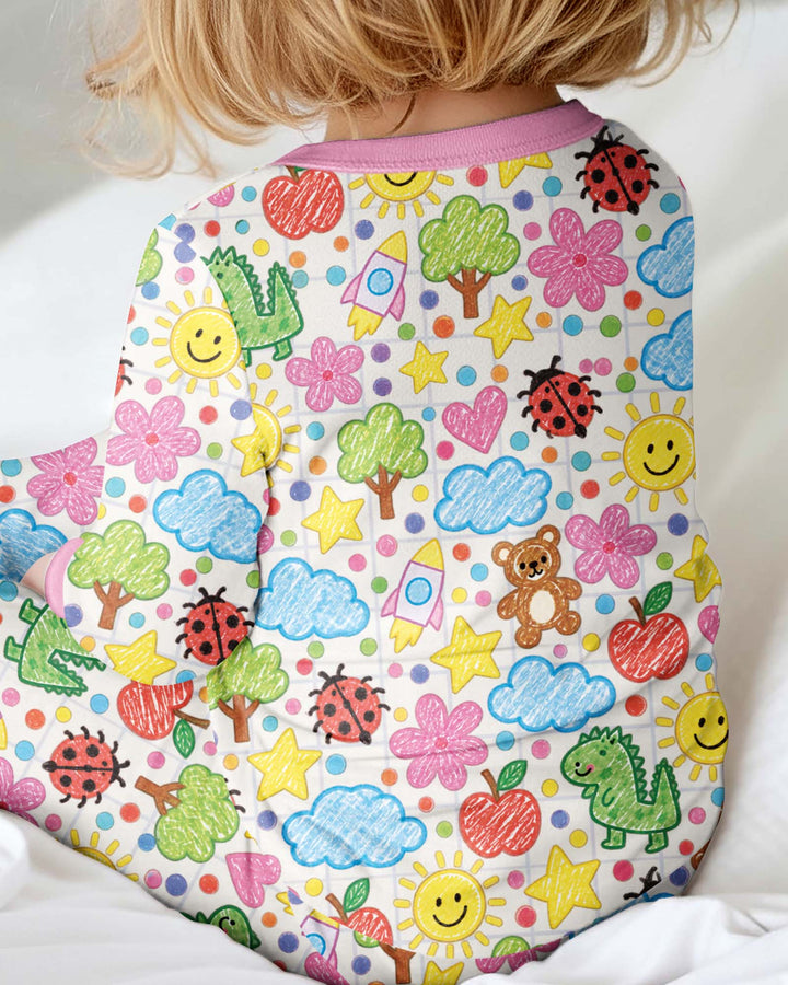 Baby Cute Draw Bamboo Convertible Zippy