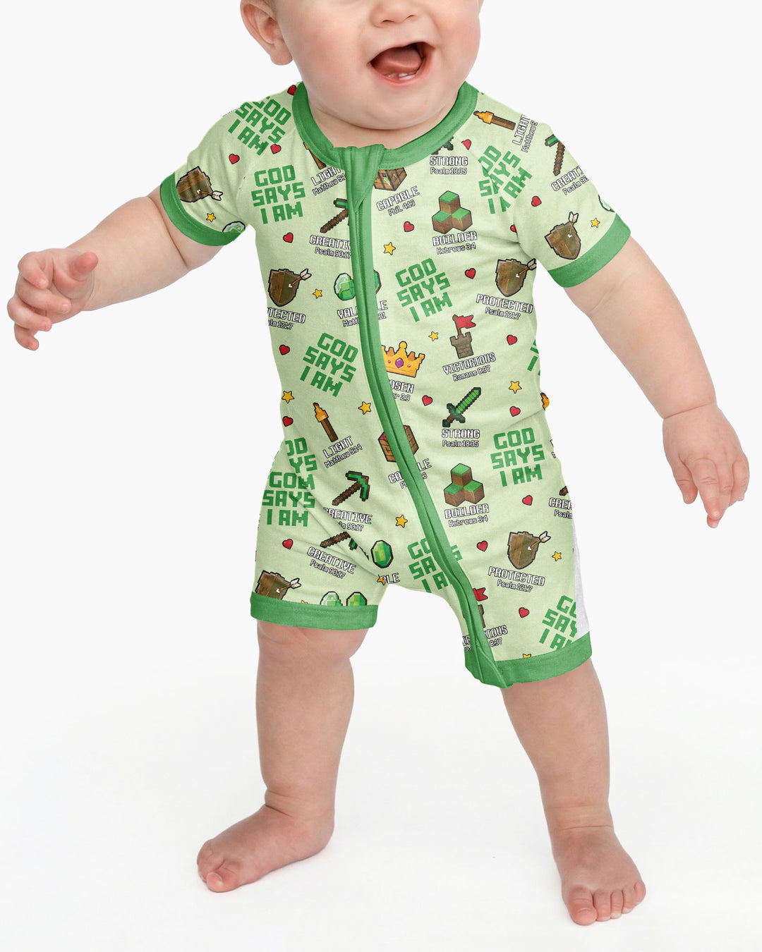 Christian Gamer Bamboo Shorty Zippy