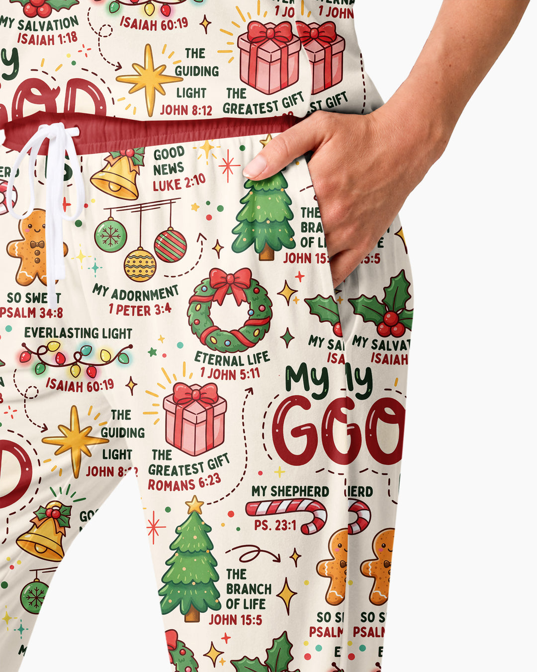 Christmas My God Is Bamboo Women Pajama Set