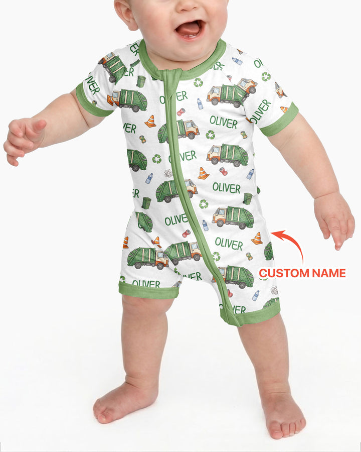 Custom Name Garbage Day Bamboo Shorty Zippy