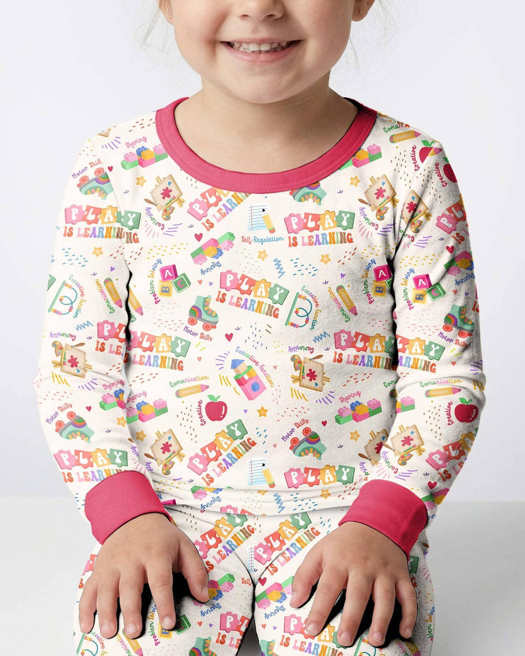 Play and Learn Bamboo Two Piece Long Sleeve Pajama Set
