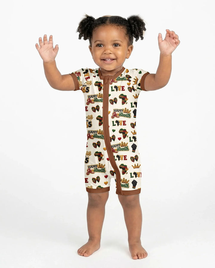 Juneteenth Free-ish Since 1865 Bamboo Shorty Zippy