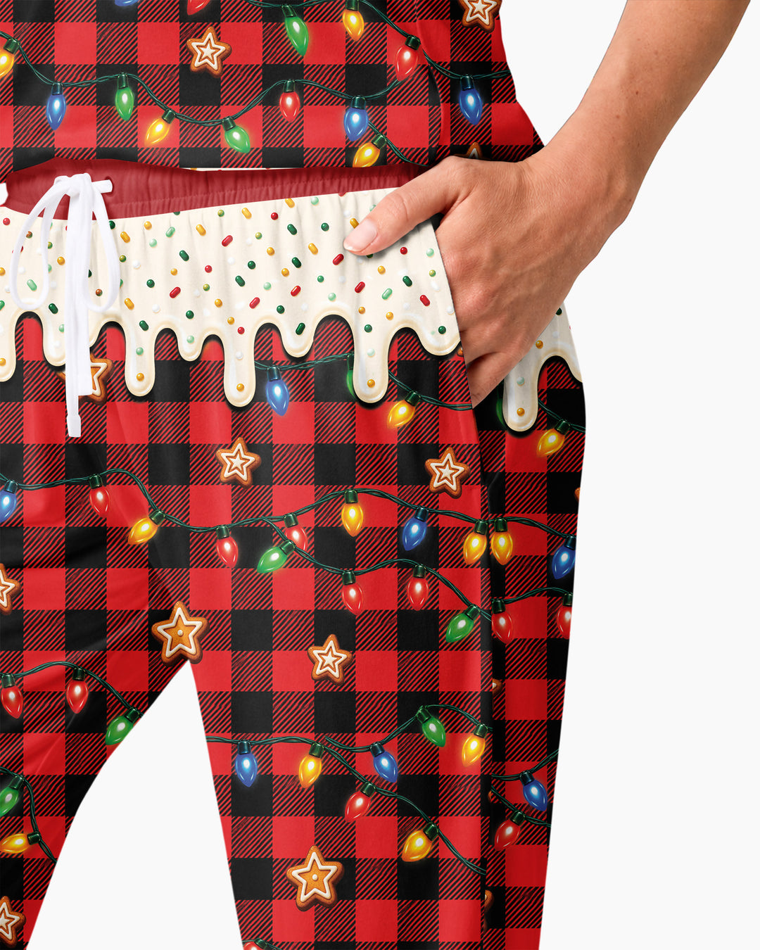 The Cookie Crew Custom Gingerbread Letter Bamboo Women Pajama Set