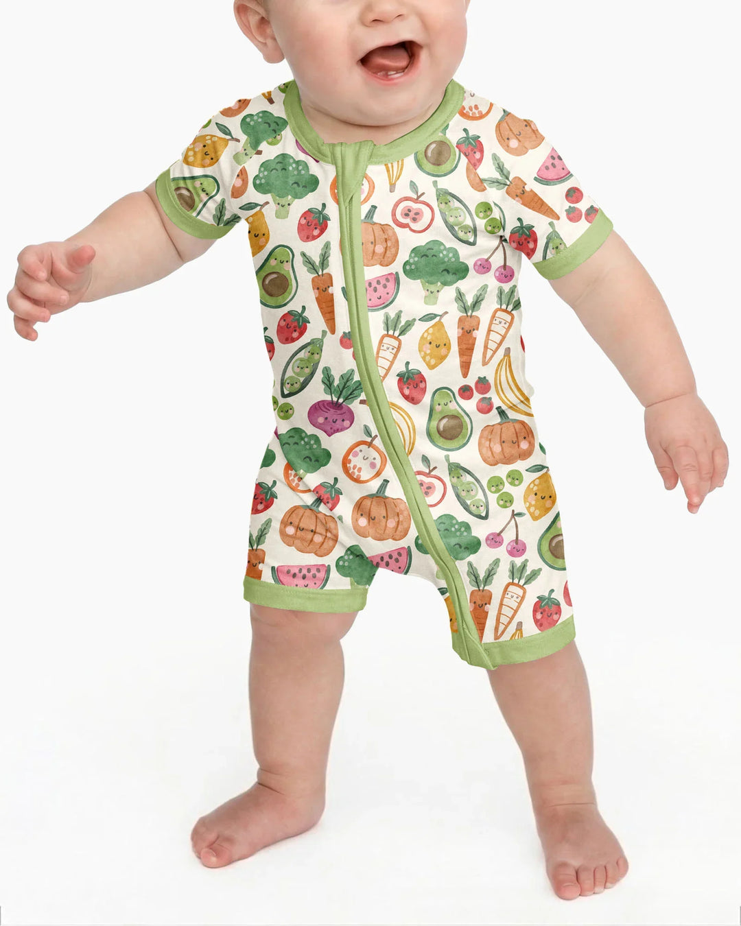 Veggie Friends Family Matching Bamboo Shorty Zippy
