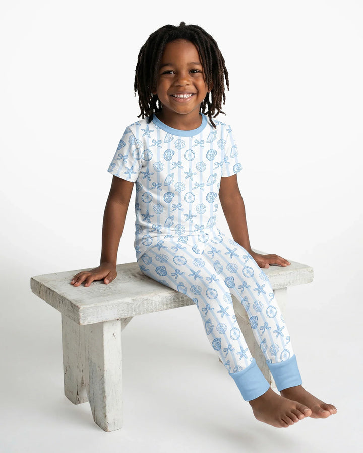 Coastal Keepsakes Family Matching Bamboo Two Piece Short Sleeve Pajama Set