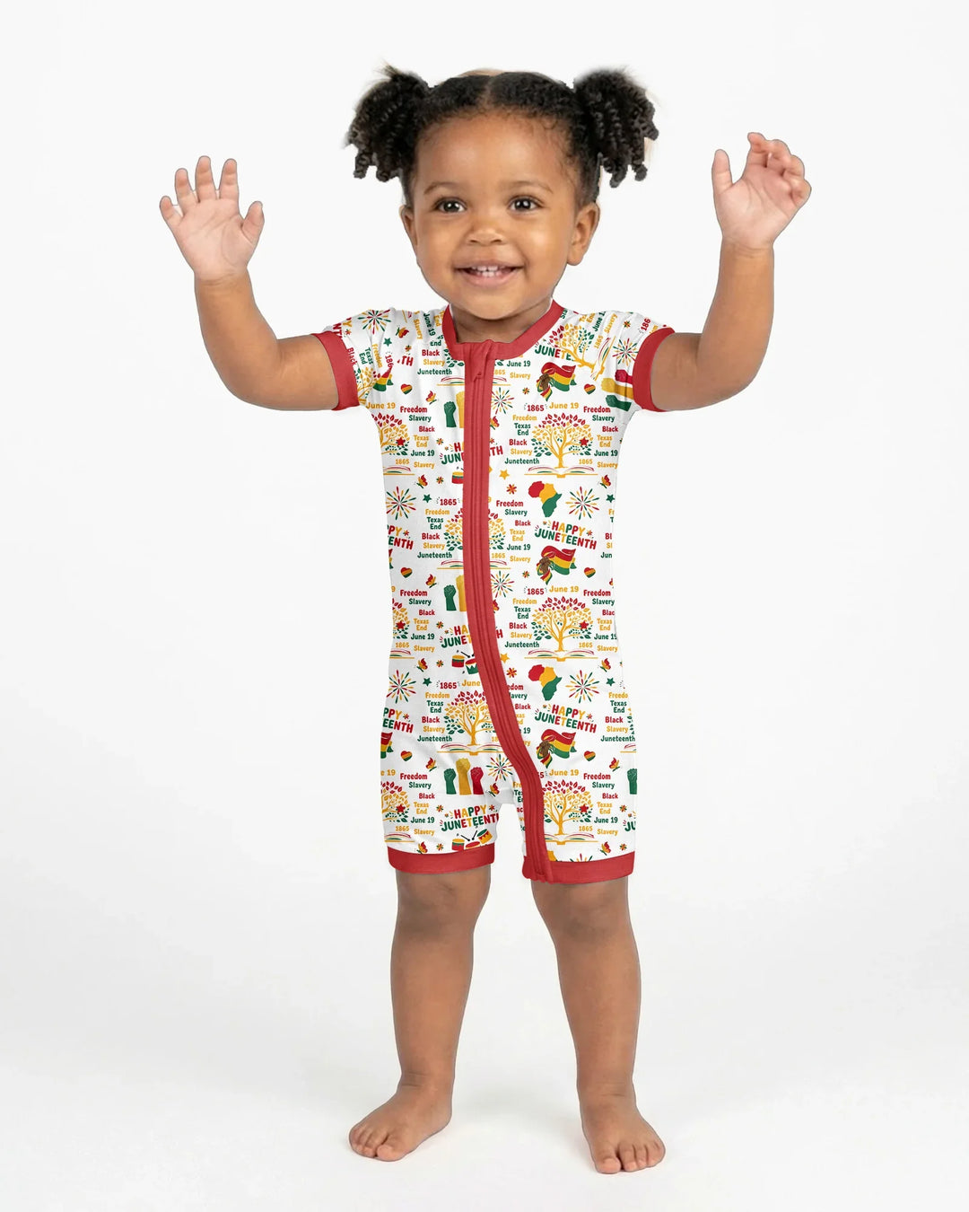 Happy Juneteenth Bamboo Shorty Zippy