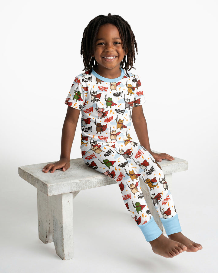 Huzzah! Huzzah! Bamboo Two Piece Short Sleeve Pajama Set