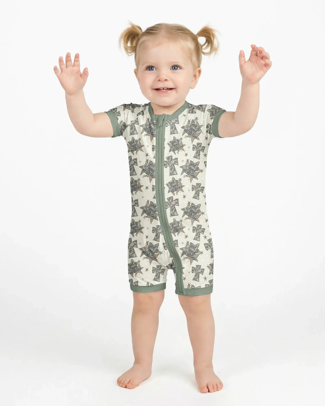 Camo God is Good Family Matching Bamboo Shorty Zippy
