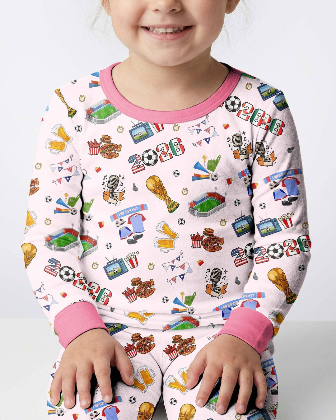 Dreaming of The Cup Bamboo Two Piece Long Sleeve Pajama Set