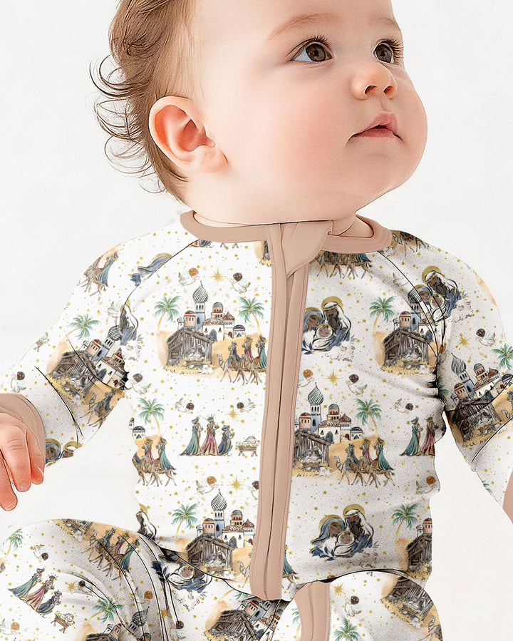 Nativity Christmas Family Matching Family Bamboo Convertible Zippy