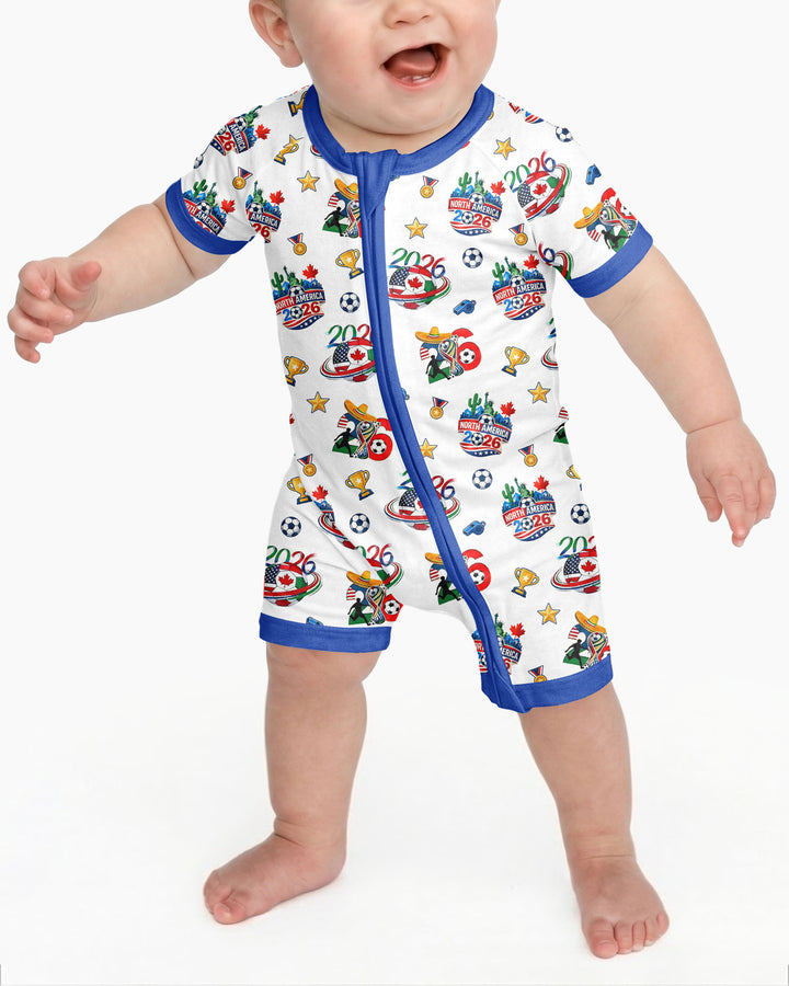 World Soccer North America 2026 Family Matching Bamboo Shorty Zippy