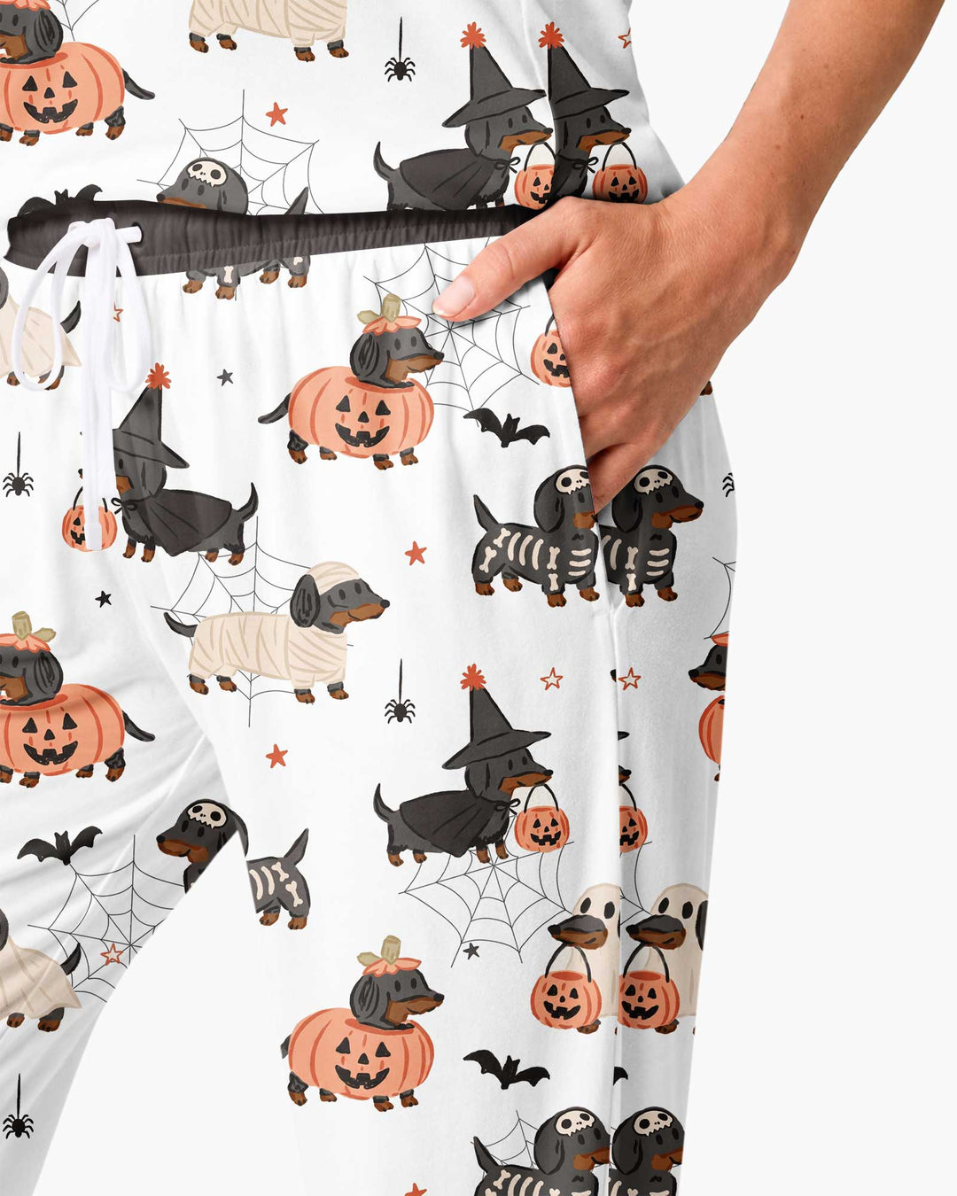 Howl-O-Weenie Dachshund Bamboo Women Pajama Set