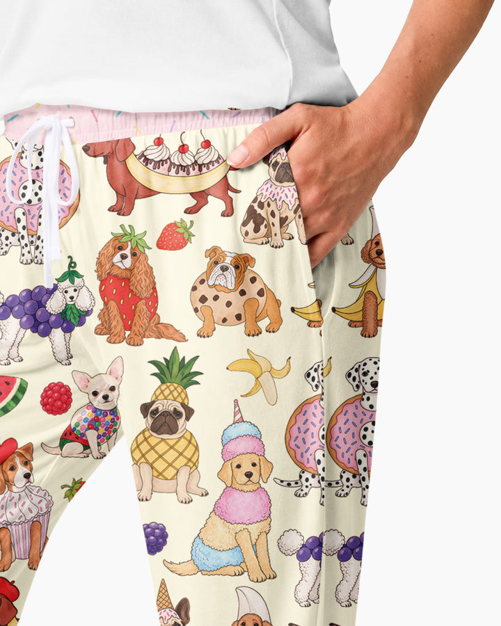 Sweet Treat Pups Bamboo Women Pajama Set