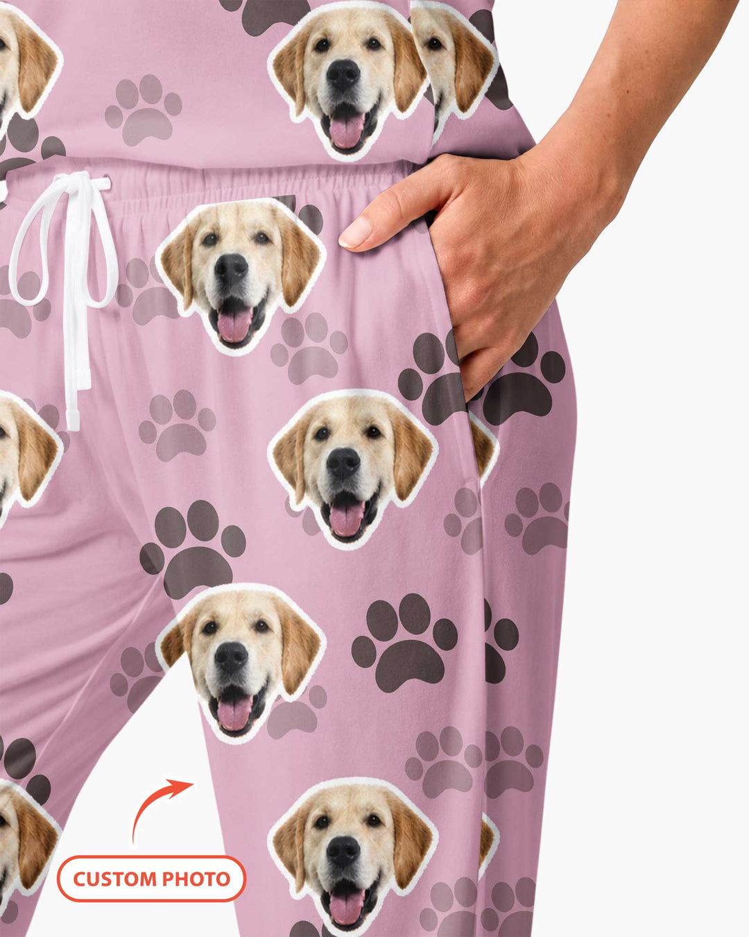 Personalized Dog & Cat Photo Bamboo Women Pajama Set