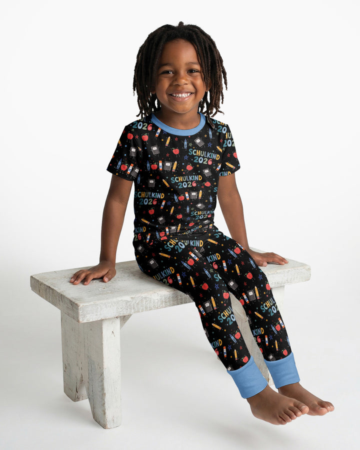 First Day Fun 2026 Bamboo Two Piece Short Sleeve Pajama Set