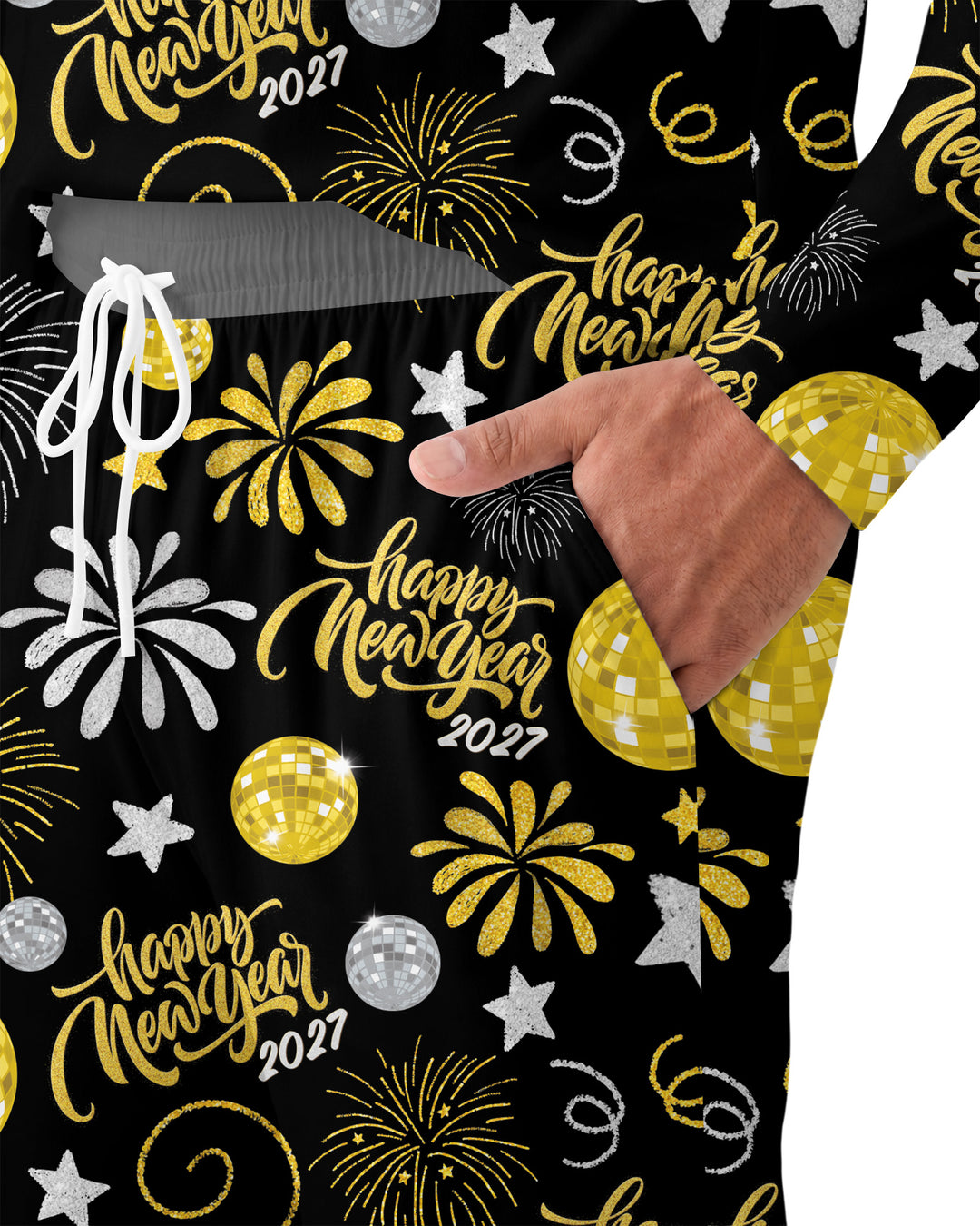New Year's Eve Celebration Bamboo Men's Pajama Set