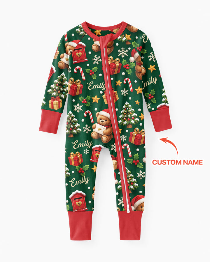 Cute Bear Christmas Bamboo Convertible Zippy