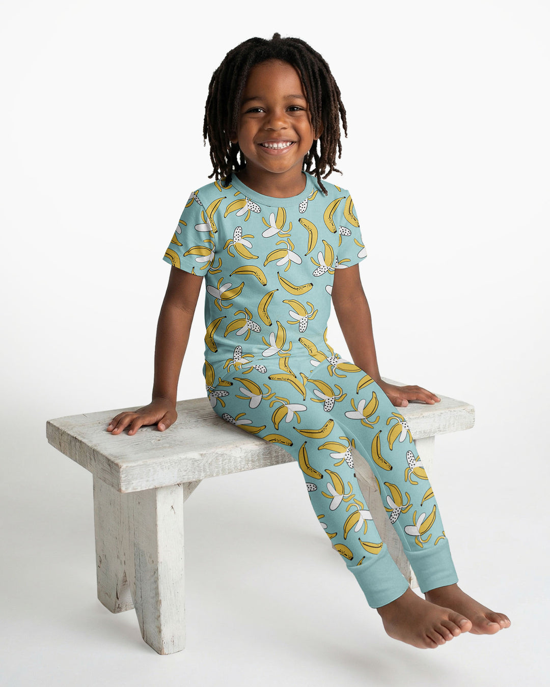 Bananas Bamboo Two Piece Short Sleeve Pyjamas Set