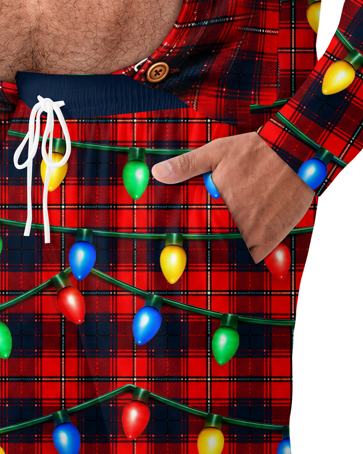 Personalized Funny Christmas Bamboo Men's Pajama Set