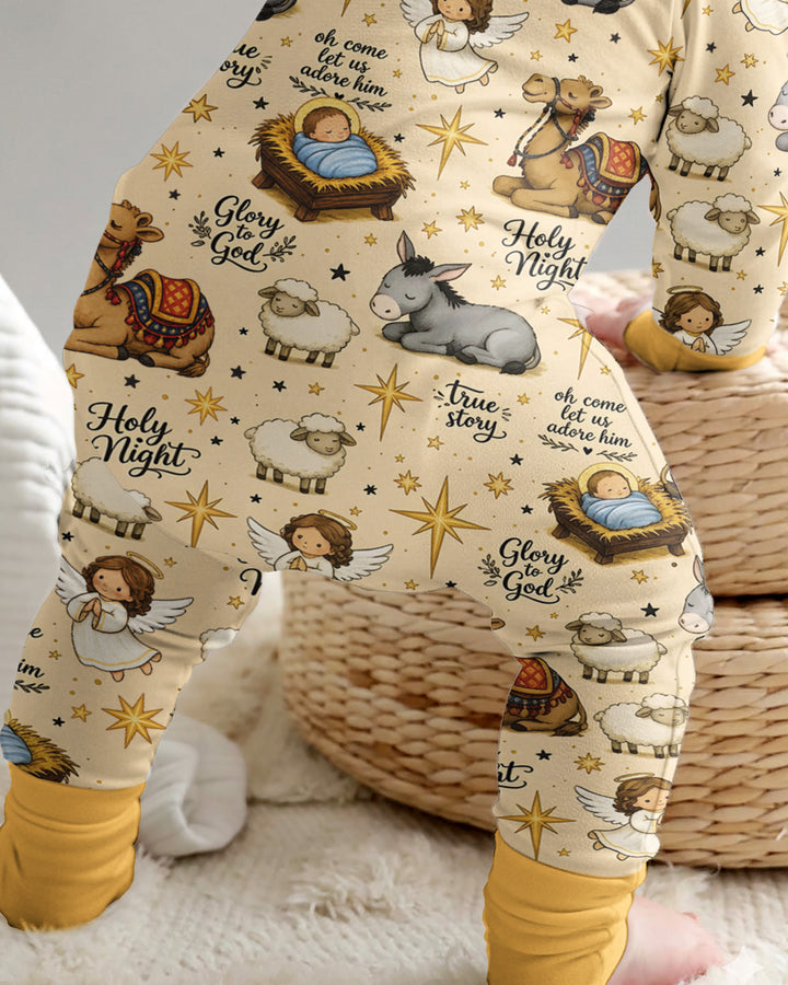 Nativity Christmas Holy Night Bamboo Convertible Zippy