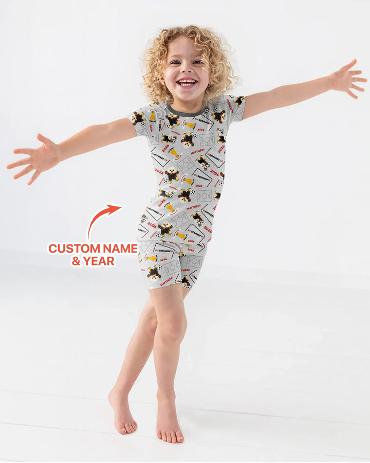 My First World Cup Bamboo Two Piece Short Sleeve Shorts Pajama Set