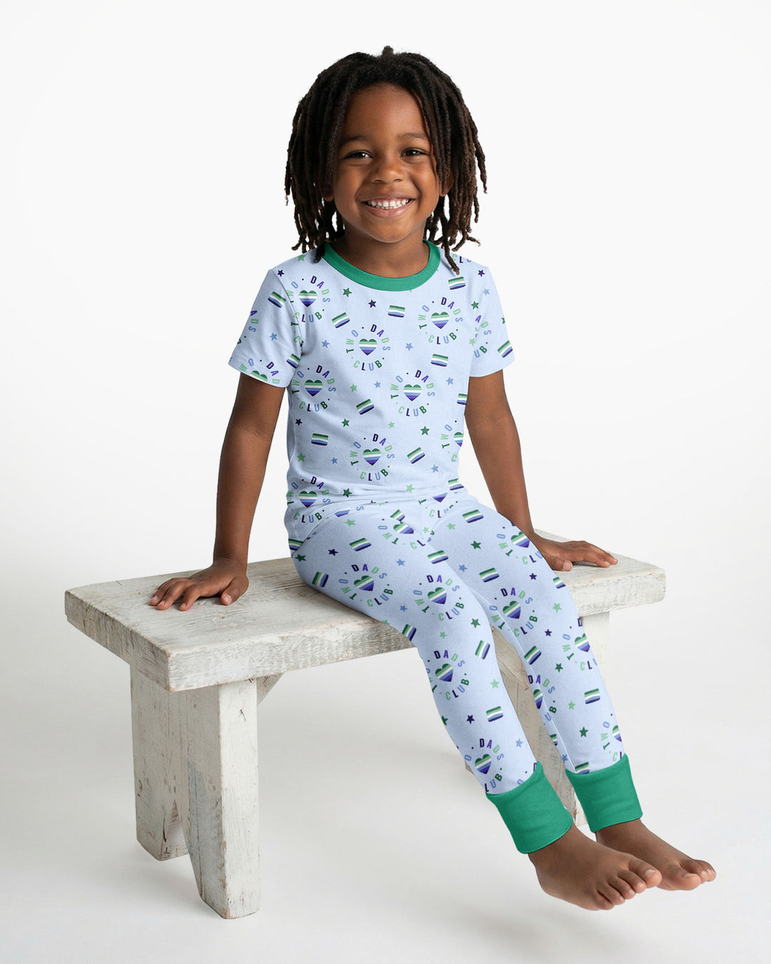 Love Makes Family Bamboo Two Piece Short Sleeve Pajama Set