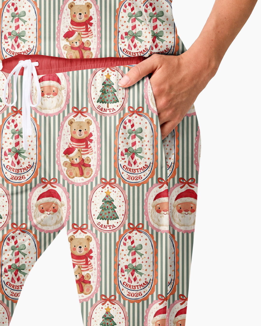 Teddy Bear Christmas Bamboo Women Pajama Set