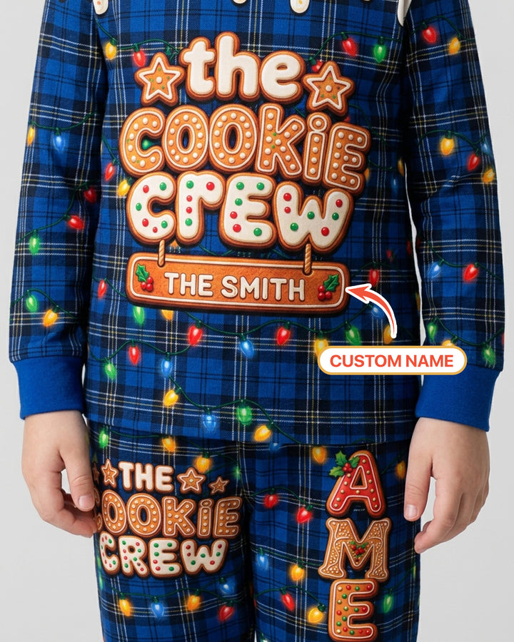The Cookie Crew Custom Name Bamboo Two Piece Long Sleeve Pajama Set