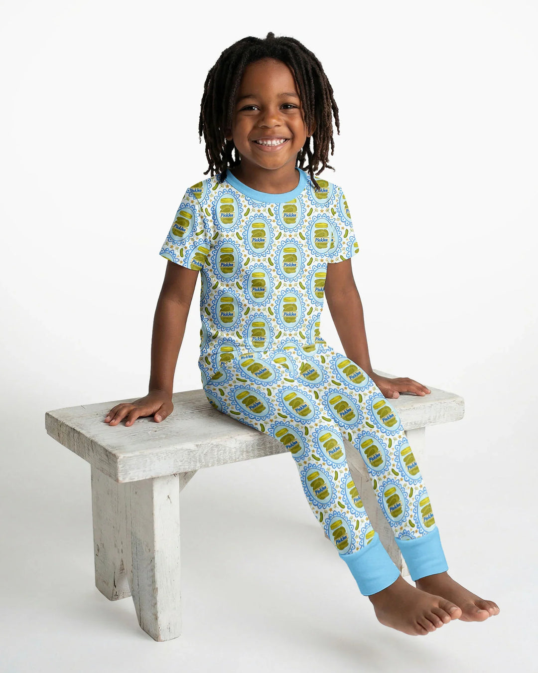 Pickle Coquette Bamboo Two Piece Short Sleeve Pajama Set