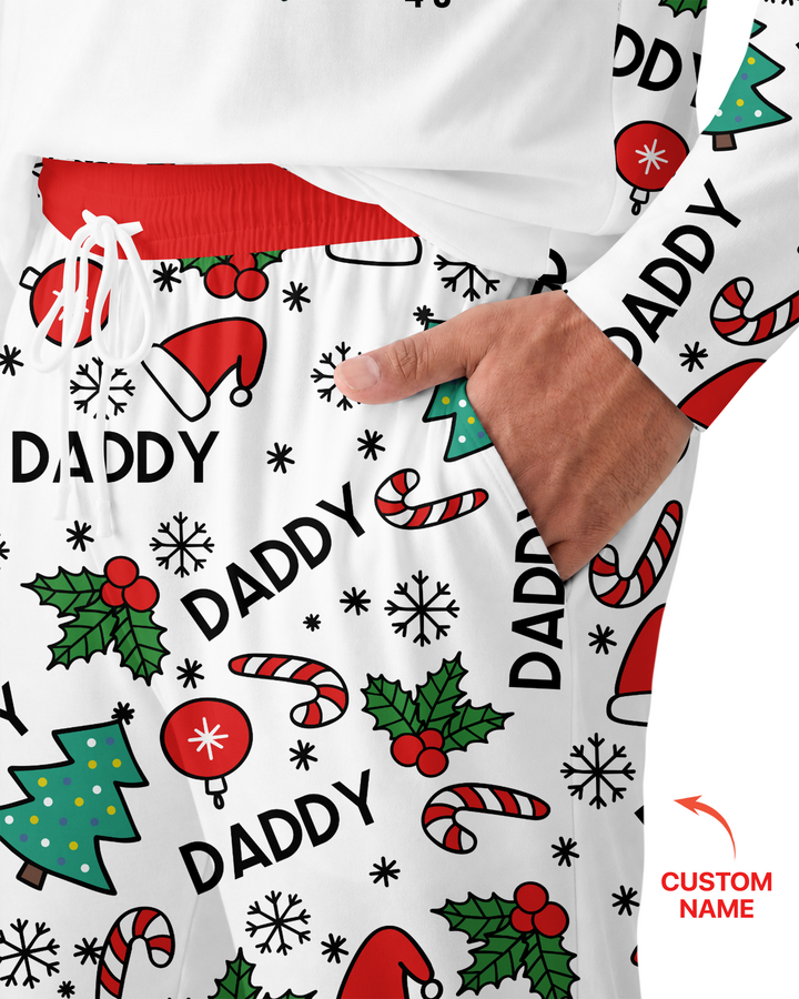 Funny Christmas Family Matching Bamboo Men's Pajama Set