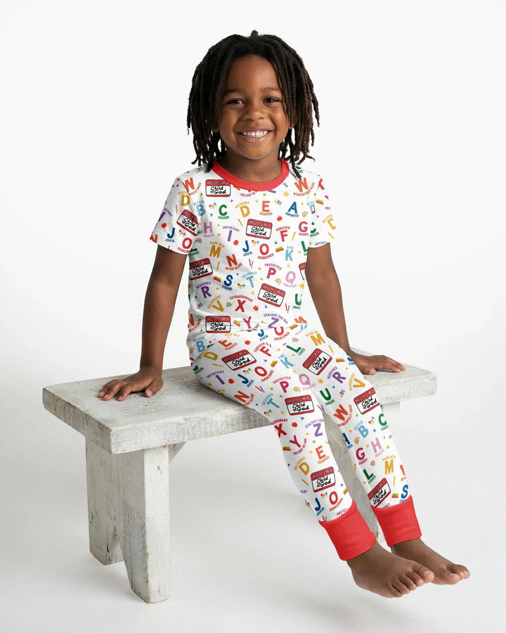 I'm A Child Of God ABCs Bamboo Two Piece Short Sleeve Pajama Set