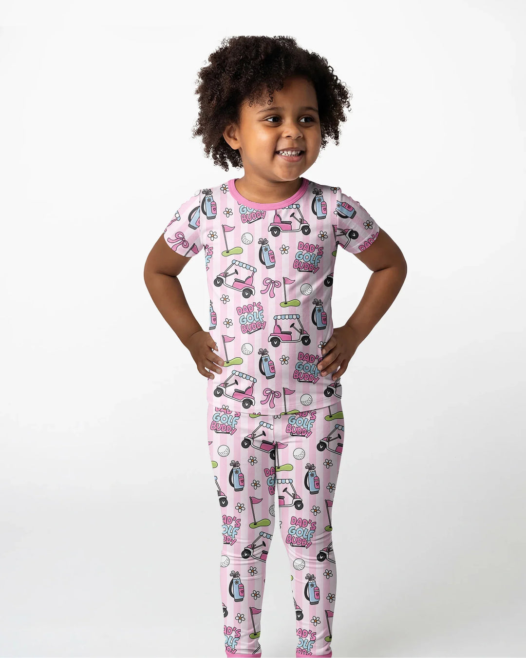 Dad's Golf Buddy Bamboo Two Piece Short Sleeve Pajama Set
