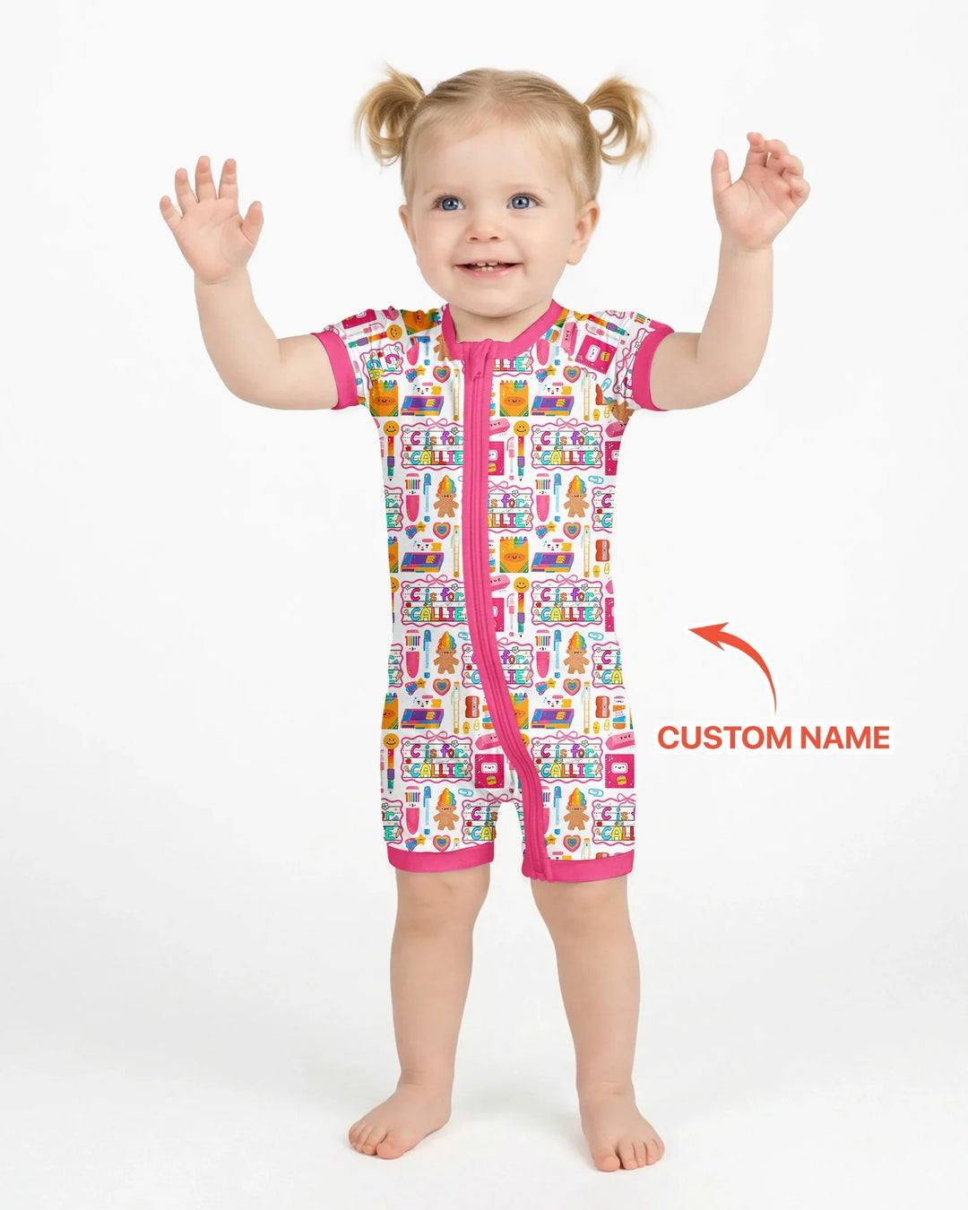 Custom Name Classroom Cuties Bamboo Shorty Zippy