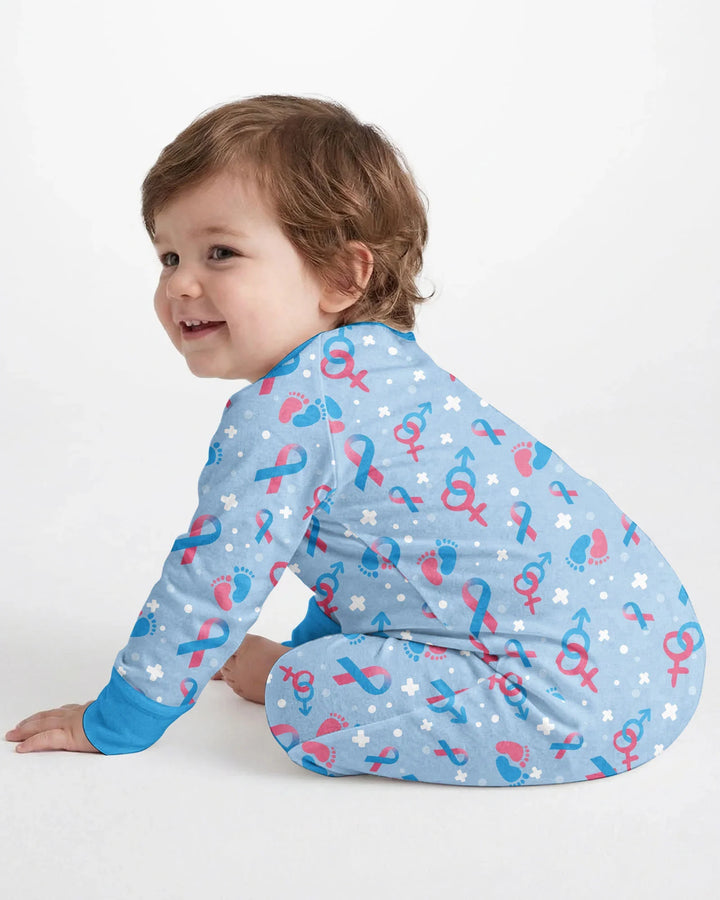 Infertility Awareness Blue and Pink Bamboo Convertible Zippy