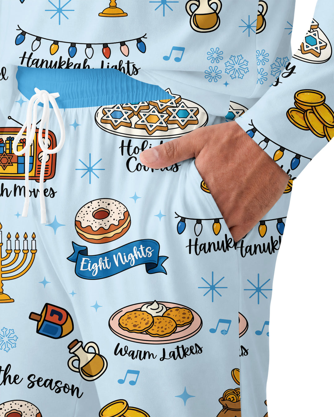 Hanukkah Night Bamboo Men's Pajama Set
