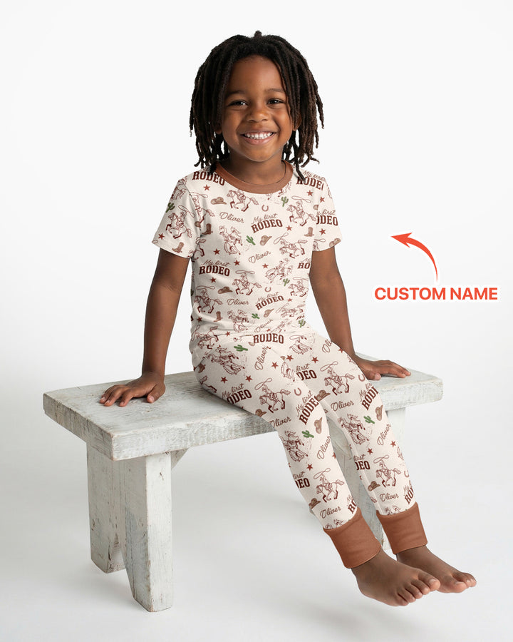 CUSTOM Template Bamboo Two Piece Short Sleeve Pyjamas Set